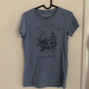 Medium blue soft graphic tee from aeropostale
